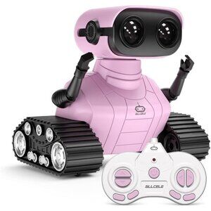 Girls Robot Toy, Rechargeable RC Robot for Kids, Remote Control Toy with Music